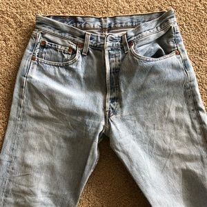 Original 501s button-fly; perfect for cut offs.